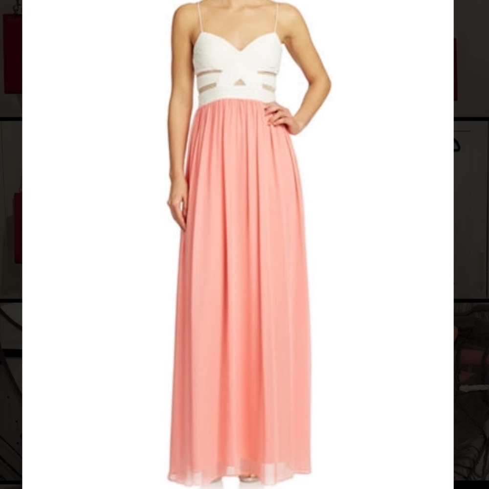 Hailey Logan by Adrianna Papell Jr Colorblock Gown
